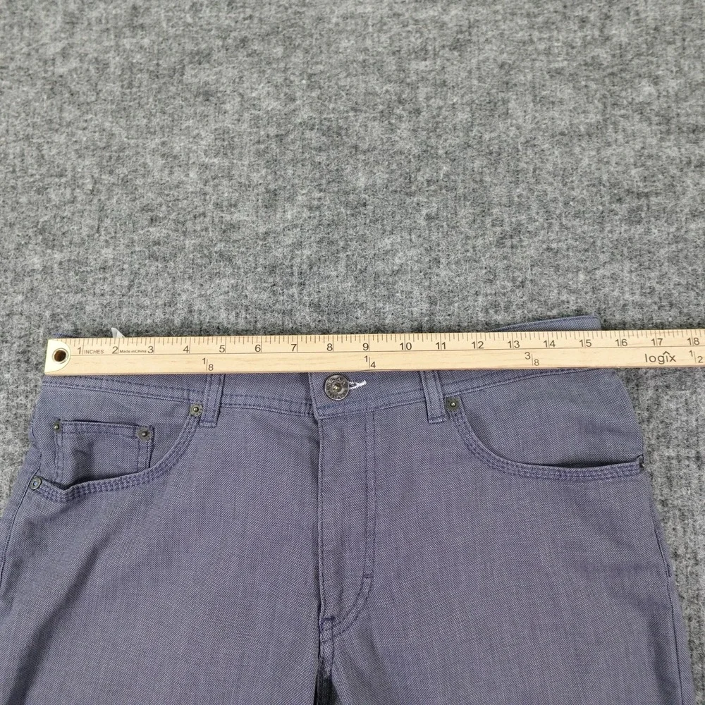 Brax Pants Mens 33x34 Gray Cooper Fancy Regular Fit Straight Leg Actual(31x27.5)